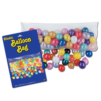 Beistle 3' x 6' 8" Plastic Balloon Bag; 2/Pack 55908