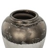 13x13x11" Round Sienna Brown Ceramic Accent Vase - 3 of 4