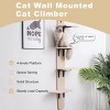 Mewoofun Pet Tower 4 Levels Wall Mounted Cat Climber Shelves Tree, Wooden Cat Tree Cat Climbing Tower for Indoor Cats, White, 10.5"*23.3"*67" - 4 of 4