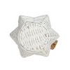 Decorative White Woven Rope Pumpkin on Metal Frame by Foreside Home & Garden - 3 of 4