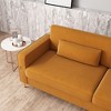 CAVINAS Couches for Living Room 85" Sofa Upholstered 3-Seat Couch Soft Sofa with Gold Accents and Plush Cushions, Orange - 4 of 4