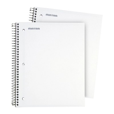 Mintra Office Durable Spiral Notebooks 3 Subject, 150 Sheets
