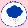 Infant's Care Bears Grumpy Bear Belly Badge Bodysuit - 2 of 3