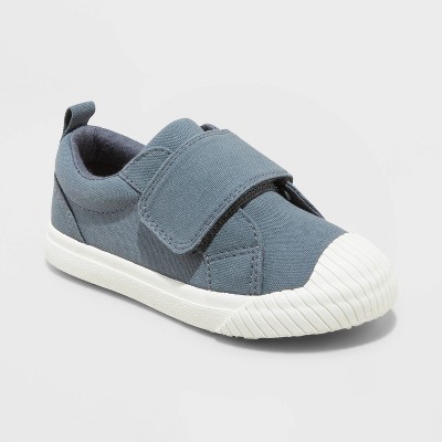 Toddler Boys' Ezra Canvas Sneakers - Cat & Jack™ Charcoal Gray 5t : Target