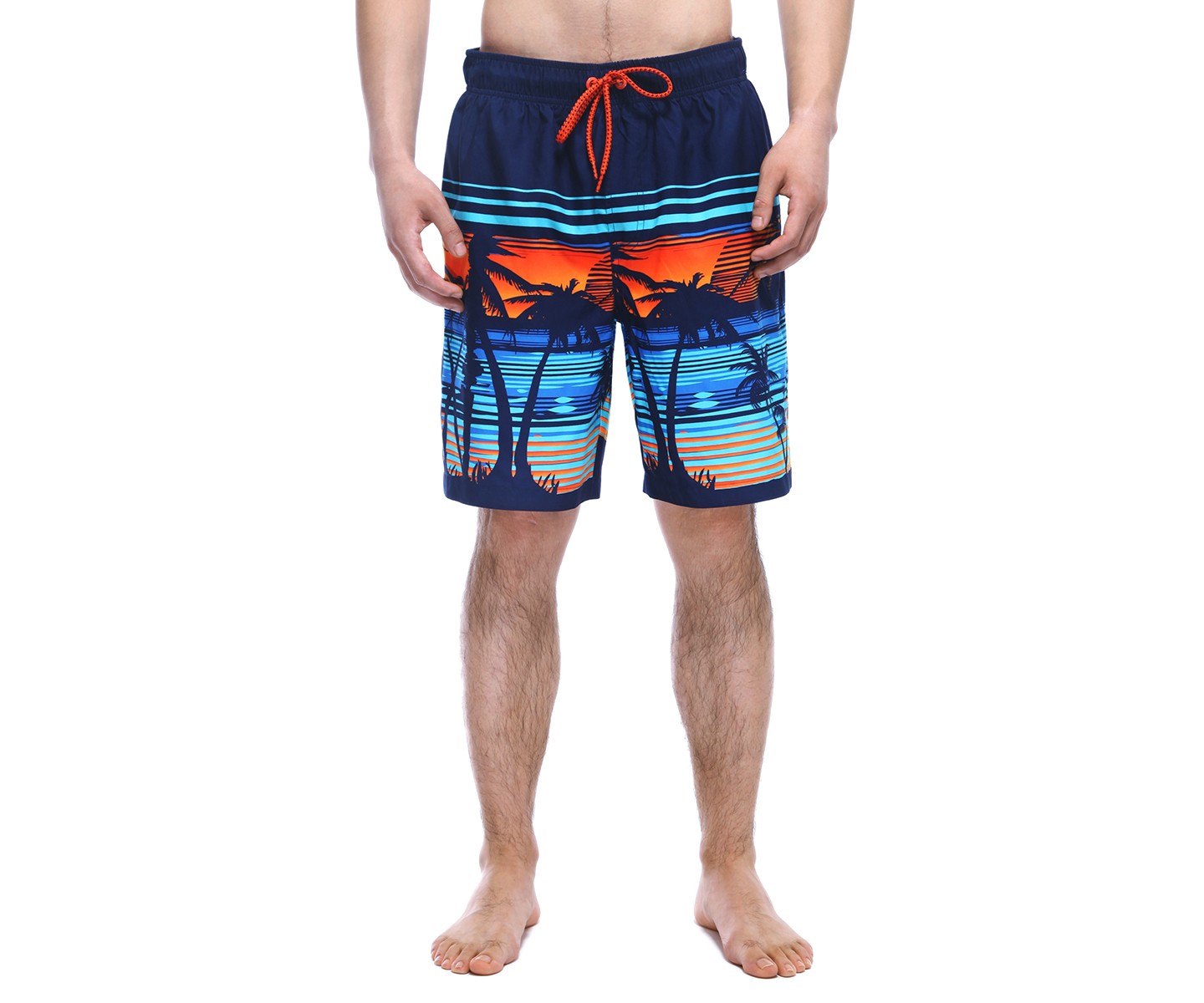 Rokka&Rolla Men's 8'' Swim Trunks-Tropical Palm, size Large — фото 3