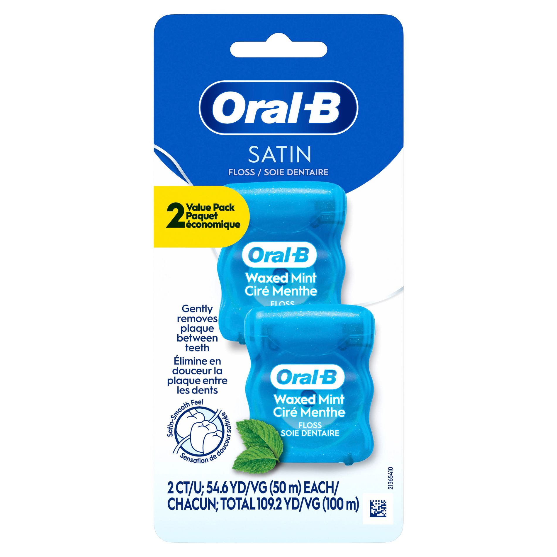 Oral-B Complete Satin Floss Dental Floss - Mint - 2pk
