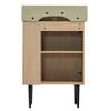 Chery Life 21.6" Bathroom vanity, Bathroom Storage Cabinet with Single Ceramic Sink, Right Side Storage - 4 of 4