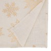 Saro Lifestyle Snowflake Design Foil Print Table Runner - image 2 of 3