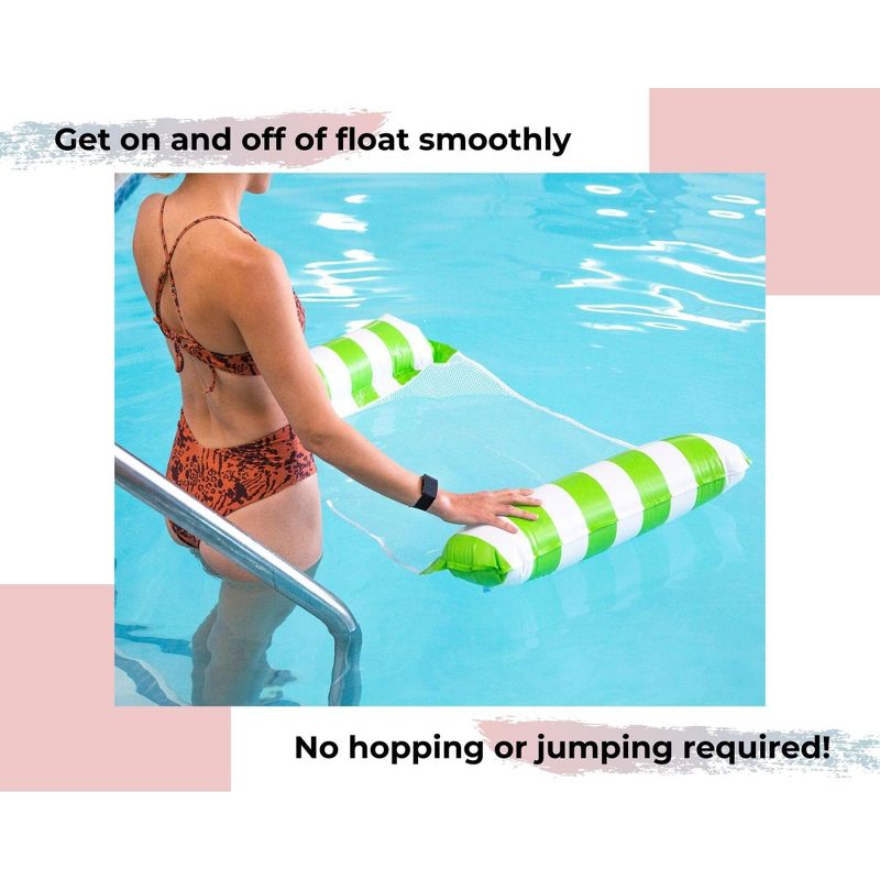 Toynk Inflatable Swimming Pool PVC Float Lounge | Green, 5 of 8