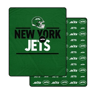 NFL New York Jets Campaign Double Sided Ultra Cozy Blanket : Target