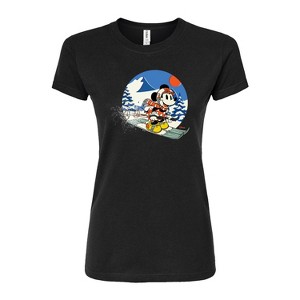 Women's - Disney - Minnie Ski Juniors Fitted Graphic T-Shirt - 1 of 3