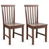 Tangkula Set of 4 Dining Chairs Wooden Kitchen Side Chair w/Solid Legs for Living Room Office - 4 of 4