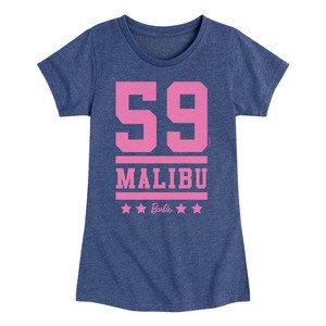 Girls' - Barbie - 59 Malibu Barbie Fitted Short Sleeve Graphic T-Shirt - 1 of 4