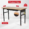 Adjustable Workbench with Wheels-Heavy Duty Adjustable Height Work Benches for Garage,Lockable Rolling Workbenches DIY 27.8"-39.5" Height - 4 of 4