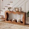 63" Long Farmhouse Console Table with Storage, Narrow Entryway Sofa Table for Hallway, Foyer, Wooden Industrial Accent Table,Sturdy Entry Table Stand - 2 of 4