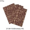 Unique Bargains Gift Wrap Paper Kraft 27.56"x19.69" 5 Pcs - 3 of 4