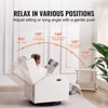 VEVOR Electronic Power Recliner and Swivel Glider, 250 lbs Weight Capacity Swivel Glider Recliner Chair with USB Port, Polyester Surface, Off White - 3 of 4