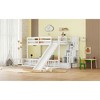Twin Over Full Bunk Bed with Slide and Storage Staircase - 4 of 4
