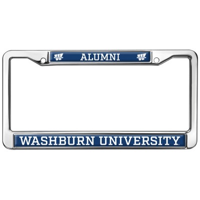 Washburn University Alumni Full Size Standard License Plate Metal Frame