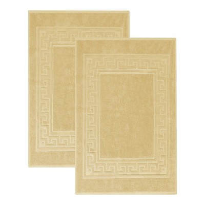Modern Absorbent Bath Mat (Set of 2), 22" x 35" by Blue Nile Mills