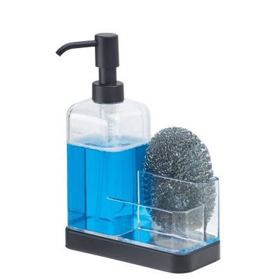 iDESIGN Forma 2 Soap & Sponge Caddy Black