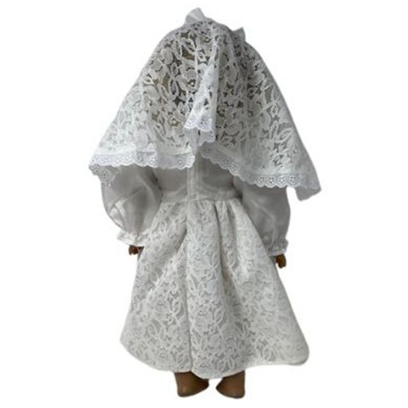 Doll Clothes Superstore Wedding Dress With Veils Fits American Girl Our Generation and My Life Dolls, 4 of 5