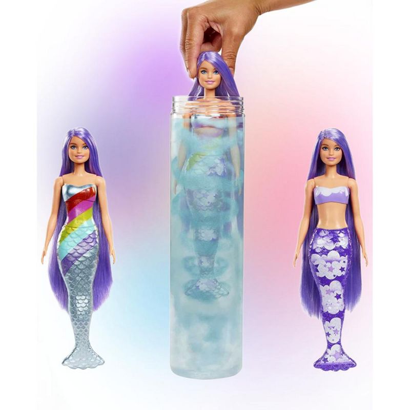 Barbie - Color Reveal ! Color Changing Prince or Princess' Mermaid Doll with 7 Unboxing Surprises, 4 of 8