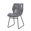Set of 2, Leather Dining Chair with High-Density Sponge, PU Chair Kitchen Stools for Dining room,homes, kitchens - 2 of 4