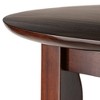 5pc Fiona Counter Height Dining Set with 4 Swivel Stools Wood/Antique Walnut - Winsome - 4 of 4