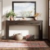 Tribesigns Wood 63" Console Table with 2 Drawers, Farmhouse Entryway Table with H-Shaped Sturdy Legs for Hallway, Living Room - 4 of 4