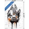 Trends International Star Wars: Saga - Falcon Black And Orange Unframed Wall Poster Prints - 3 of 4