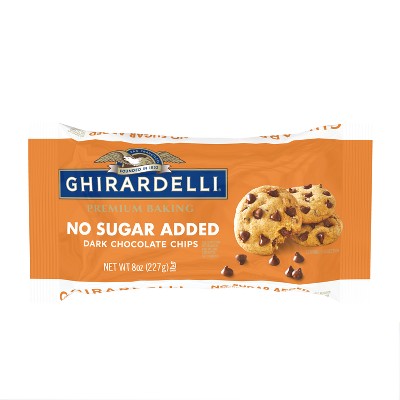 GHIRARDELLI Premium Baking No Sugar Added Dark Chocolate Chips - 8oz