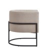 CAVINAS Luxury Velvet Upholstery Accent Armchair with Golden Metal Stand,Chic Leisure Chair Lounge Chair with Curved Back for Living Room - 3 of 4