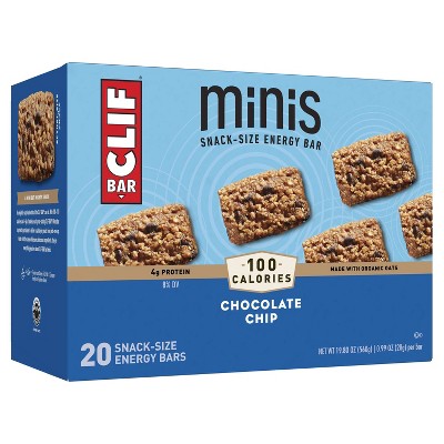 CLIF Bar Chocolate Chip Energy Bar Minis - 20ct