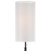 Possini Euro Design Tarrah Modern 68 1/2" Tall Standing Floor Lamp Skinny Tripod Pull Chain Brown Metal Bronze Finish Double Drum White Shade - 3 of 4