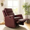 Ofelia Upholstery Wingback Swivel Recliner for Bedroom and Living Room |Artful Living Design - 3 of 4