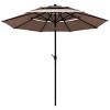 Tangkula Outdoor Auto-tilt Patio Market Umbrella W/ Double Vented - 4 of 4