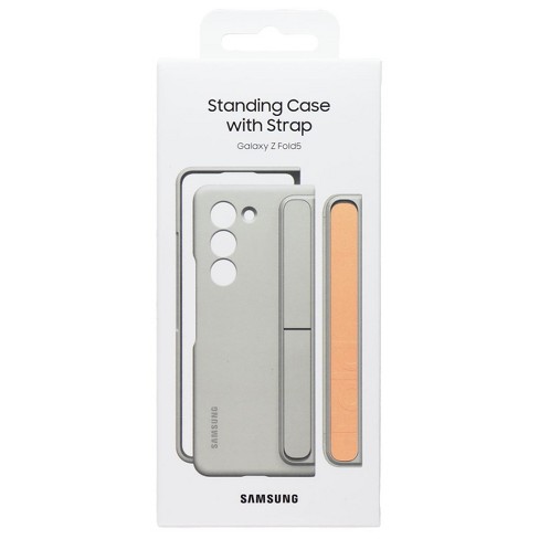 Samsung Official Standing Case With Strap For Samsung Galaxy Z Fold5 - Sand  : Target