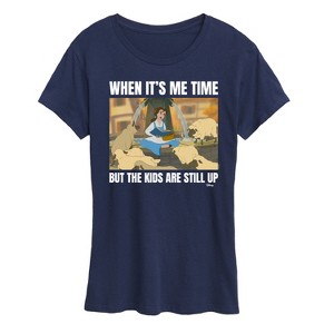 Women's - Disney Princess - Belle When It's Me Time But The Kids Are Still Up Short Sleeve Graphic T-Shirt - 1 of 4