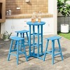 WestinTrends Malibu All Weather Hdpe Outdoor Patio Bar Height Bistro Set (4-Piece) - 2 of 4