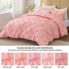 BAGOKIE 3 Pieces Floral Pinch Pleat Bed in a Bag Comforter Set for All Season - 2 of 4