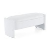 47'' Elegant Long Shaped Storage Ottoman Bench,Boucle Material,Multi Purpose Design for Living Room,Bedroom,or Entryway - The Pop Home - 4 of 4