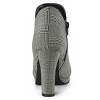 Allegra K Women's Round Toe Chunky Heeled Ankle Heel Boots - 4 of 4