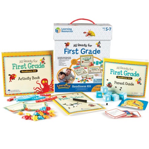 Learning Resources All Ready for First Grade Readiness Kit - 67 pieces, Ages 5+ Kids Learning Activities - image 1 of 4