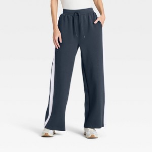 Women's Wide Leg Track Pants - All In Motion™ - 1 of 4
