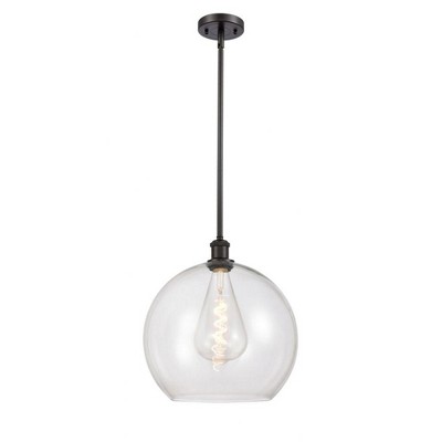 Athens - 1 Light Pendant In Industrial Style-16.38 Inches Tall and 13.75 Inches Wide