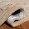 Anatolia AN569 Hand Tufted Area Rug  - Natural/Soft Turquoise - 6' Round - Safavieh. - 3 of 4