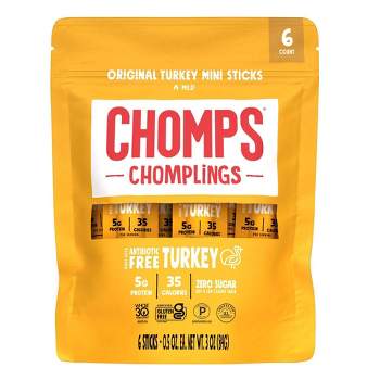 CHOMPLINGS Original Turkey Sticks - 6ct/0.5oz