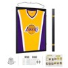 Slickblue Wall-Mount Sports Jersey Frame, Velvet-Lined, Key Lock for Protection, 31.5x23.6in, Black/Brown - 2 of 4