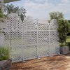 PexFix 72 in. x 35 in. Outdoor Privacy Arch Screen Galvanized Steel Panel Divider in White - 3 of 4